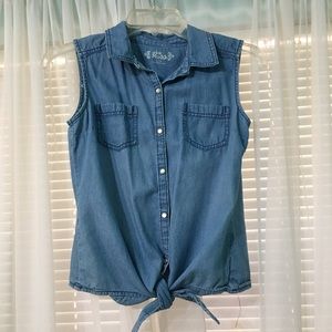 Girl’s Button Up Tank Top